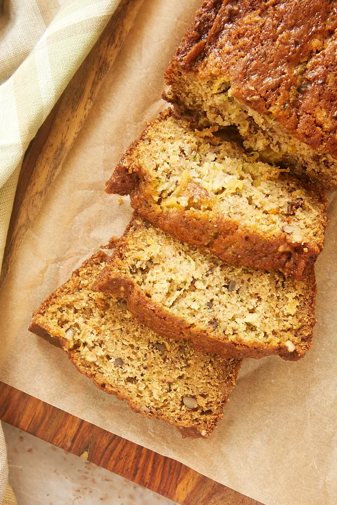 Moist Zucchini Pineapple Bread Recipe