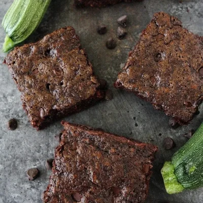 Moist And Fudgy Zucchini Brownies Recipe