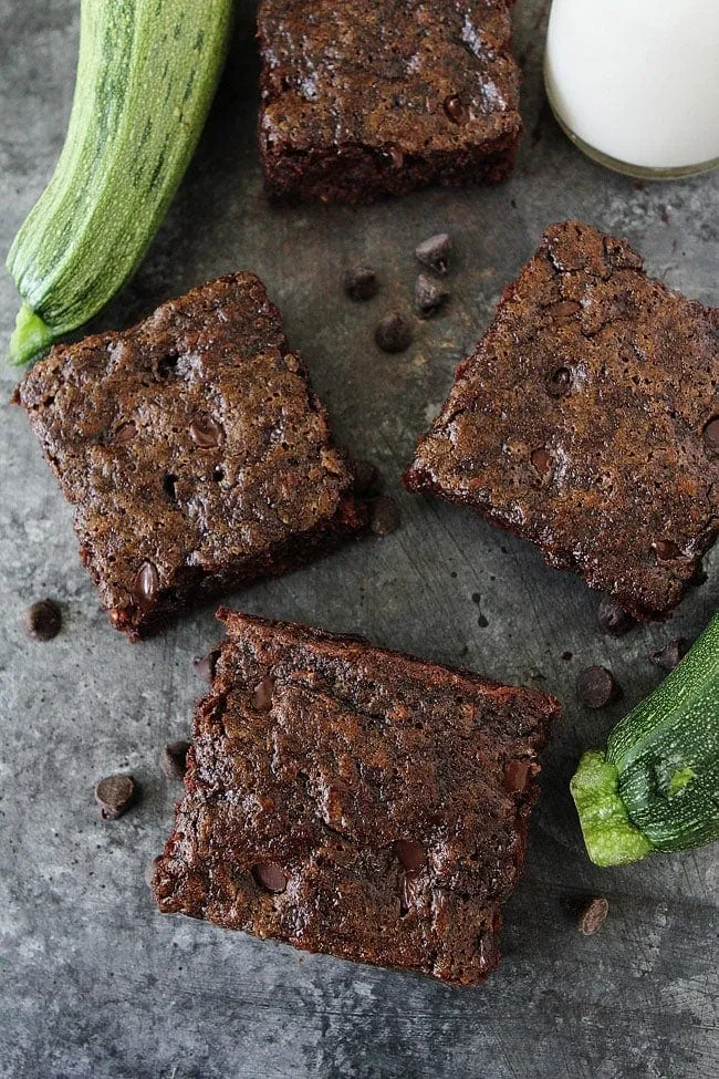 Moist and Fudgy Zucchini Brownies Recipe