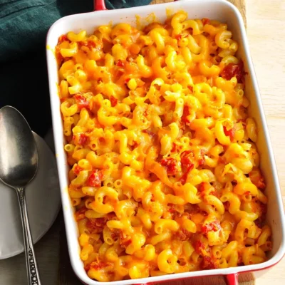 Moms Baked Tomato And Cheese Macaroni