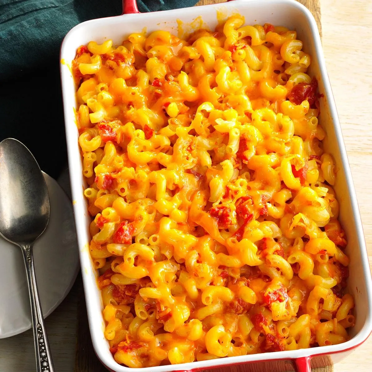 MomS Baked Tomato And Cheese Macaroni