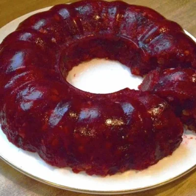 Moms Thanksgiving Cranberry Jello