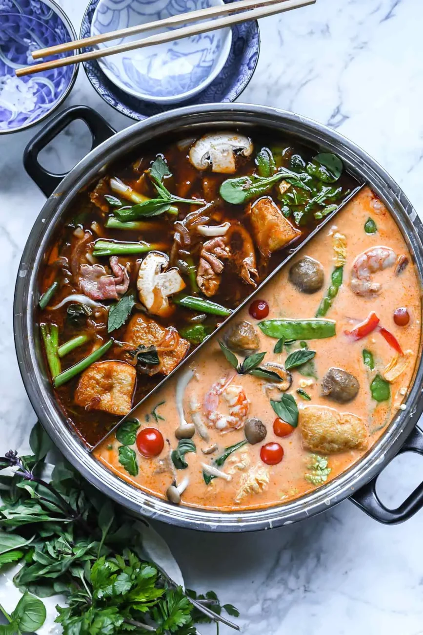 Mongolian Hotpot With Chicken And