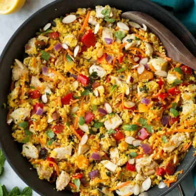 Moroccan Chicken And Veggie Skillet