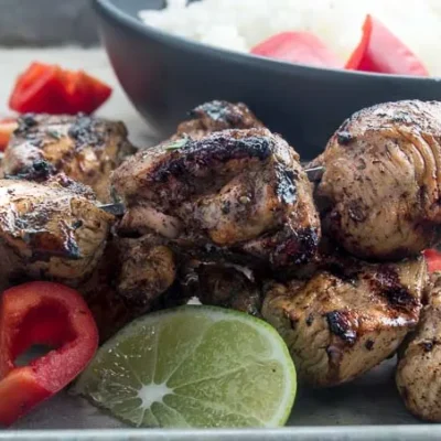 Moroccan Chicken Kabobs