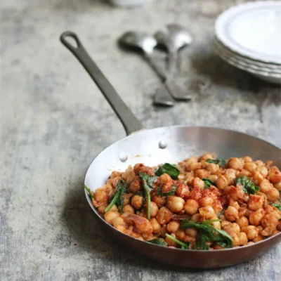 Moroccan Chickpeas And Spinach