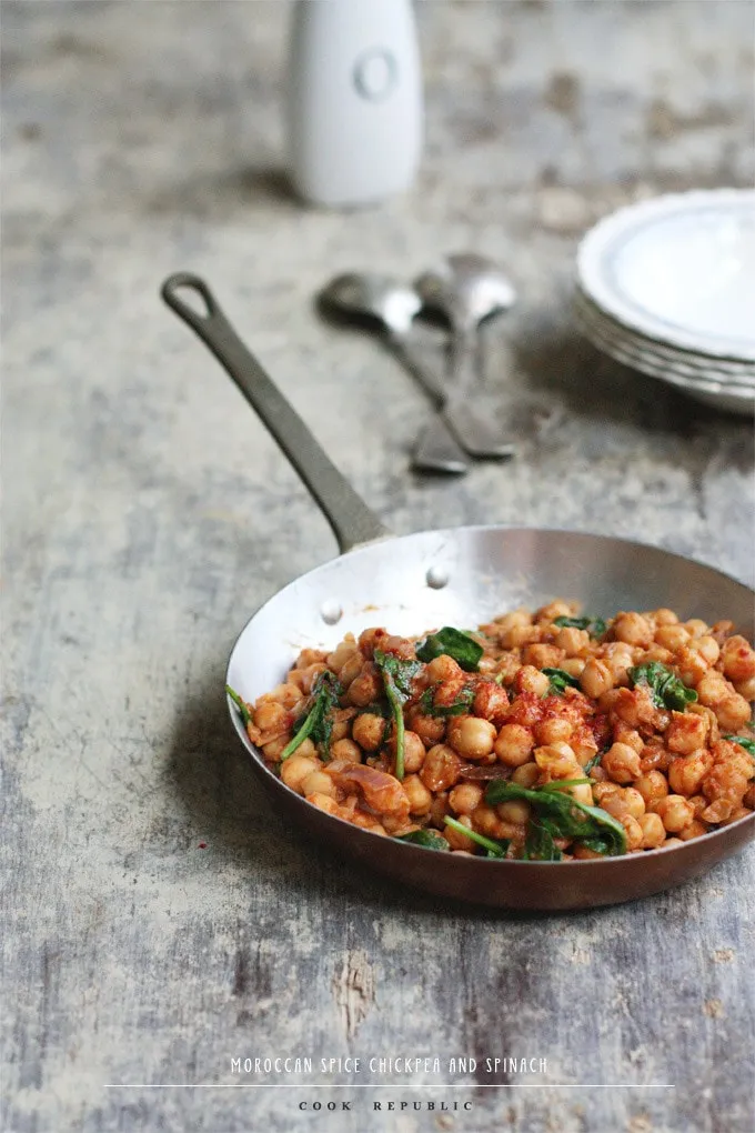 Moroccan Chickpeas And Spinach