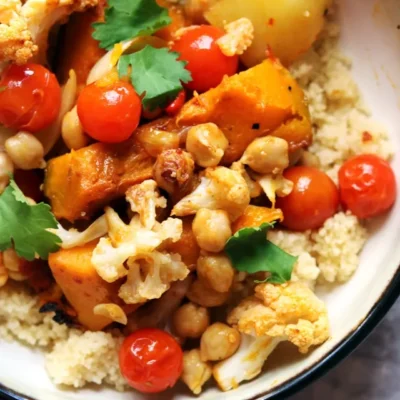 Moroccan Couscous &Amp; Chickpeas