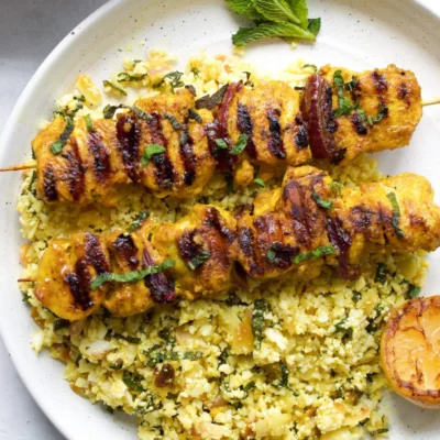 Moroccan Spiced Chicken Kebabs