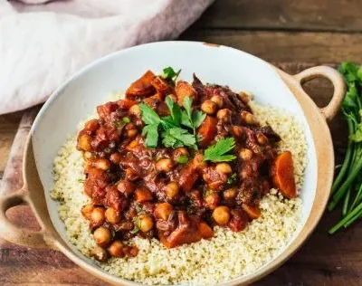 Moroccan Vegetable Stew With Couscous