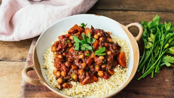 Moroccan Vegetable Stew With Couscous