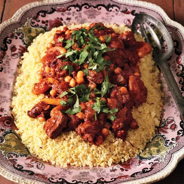 Moroccan Venison Beef Tagine W/ Dried