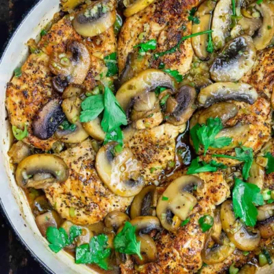 Mouthwatering Chicken And Mushroom Delight