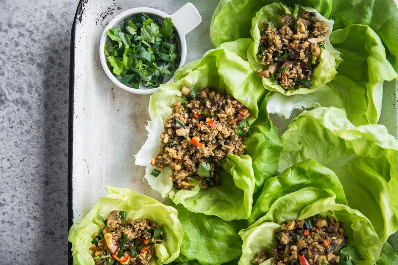 Mouthwatering Vegetarian Lettuce Wraps – San Choy Bau Style