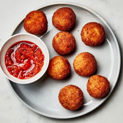 Mozzarella- Filled Rice Risotto Balls