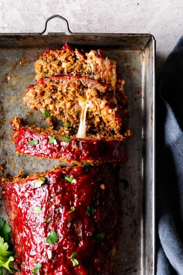 Mozzarella Stuffed Italian Meatloaves