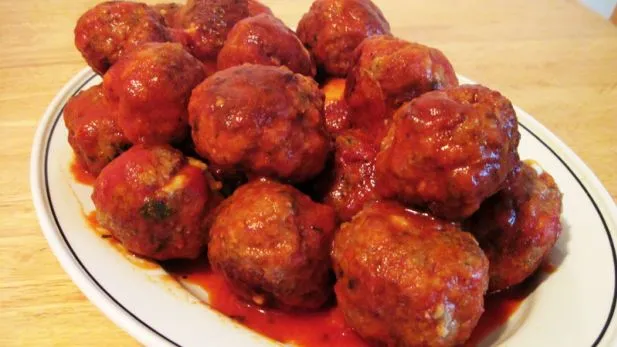 Mozzarella- Stuffed Meatballs