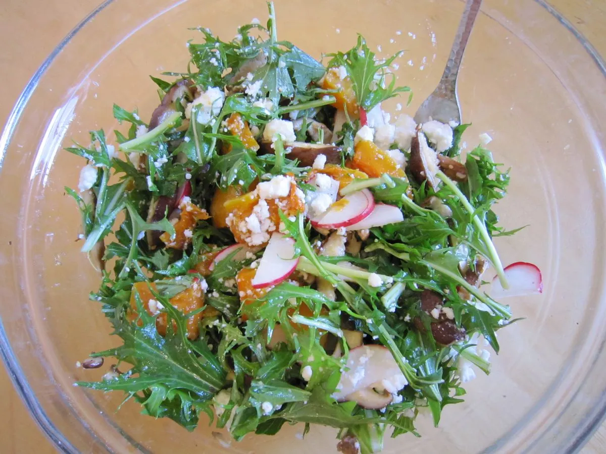 Mushroom, Apple, And Goat Cheese Salad