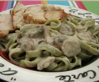 Mushroom Chicken Alfredo