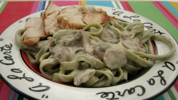 Mushroom Chicken Alfredo