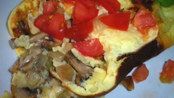 Mushroom N Cheese Omelet