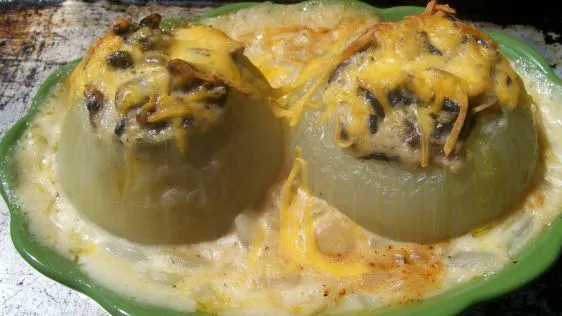 Mushroom Stuffed Onions–Midwest