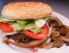 Mushroom Swiss Burger