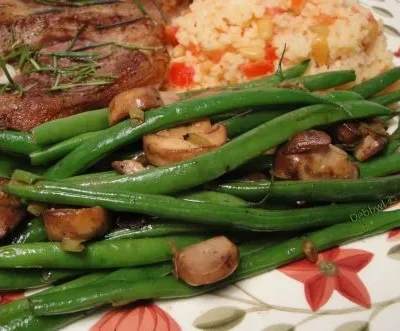 Mushrooms And Green Beans