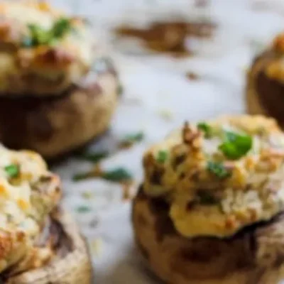 Mushrooms Stuffed With Cream Cheese