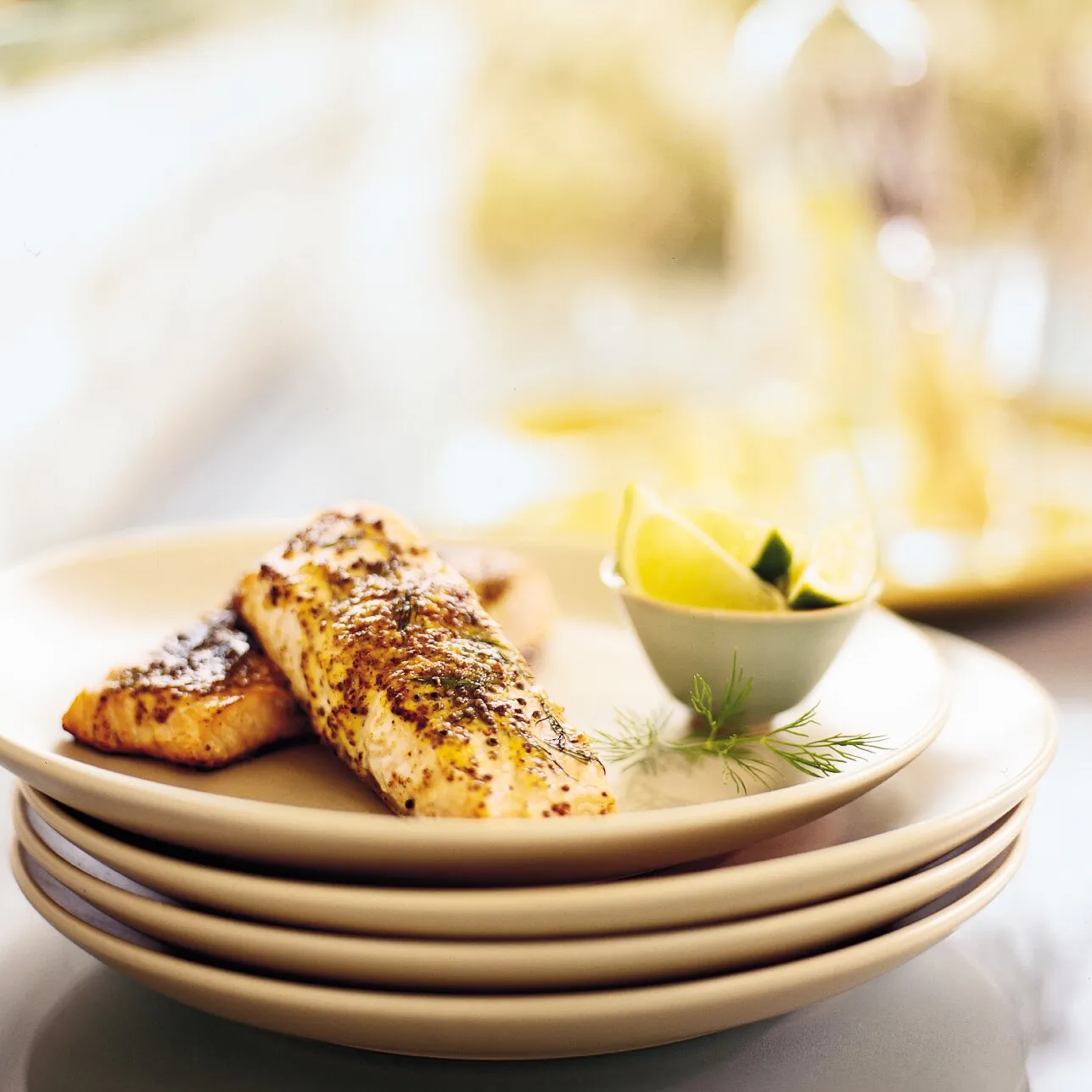 Mustard Grilled Scandinavian Salmon