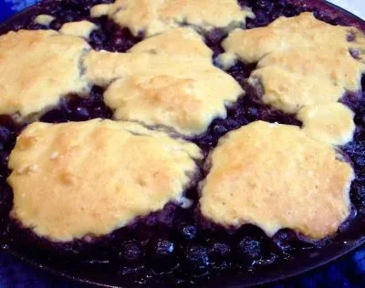 My Blueberry Cobbler