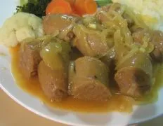 My Nanas Curried Sausages