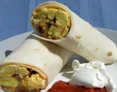 My Sausage Breakfast Burritos