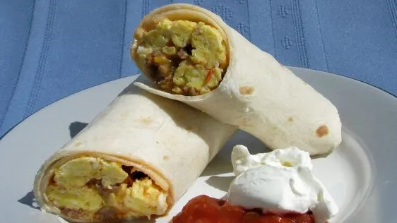 My Sausage Breakfast Burritos