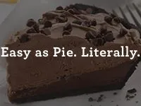 Nestles Chocolate Tuxedo Pie With