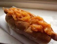 New York Hot Dog Cart Onion Sauce