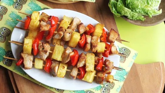 Nifs Grilled Hawaiian Chicken Skewers