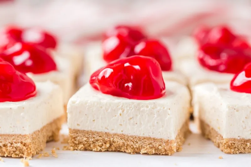 No Bake Cherry Cheesecake For Valentines Day