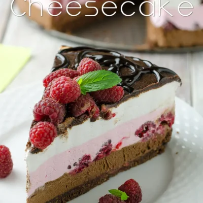 No Bake Chocolate Raspberry Cream