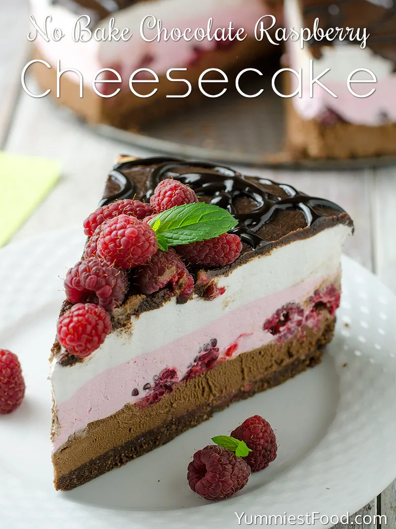 No Bake Chocolate Raspberry Cream