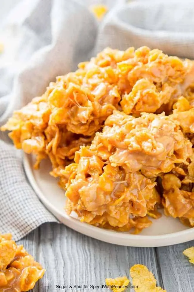 No Bake Corn Flake Cookies