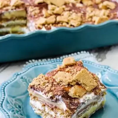 No Bake Pudding Graham Cracker Cake