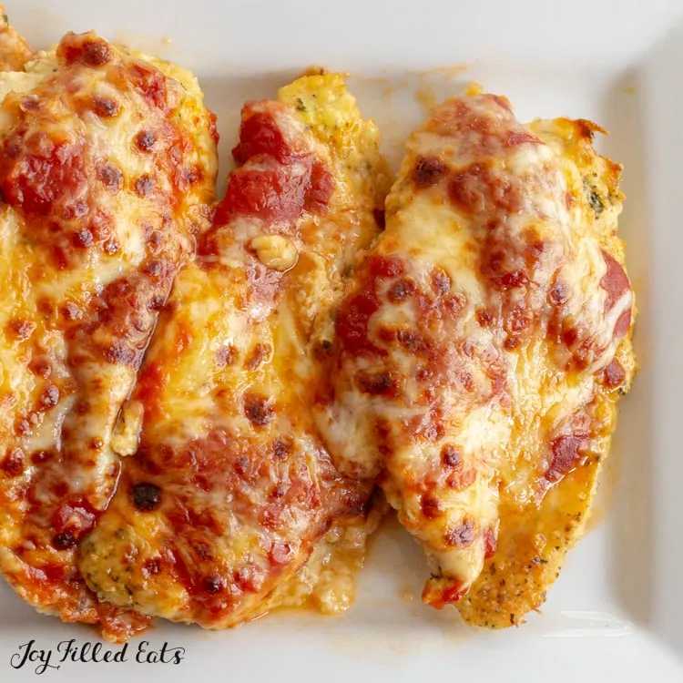 No Breading Baked Chicken Parmesan