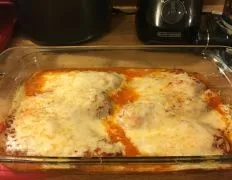 No Breading Baked Chicken Parmesan