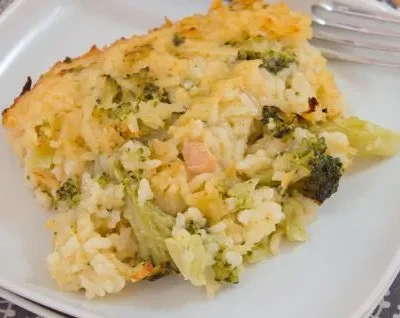 No Cheese-Whiz Broccoli Rice Casserole