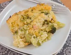 No Cheese-Whiz Broccoli Rice Casserole