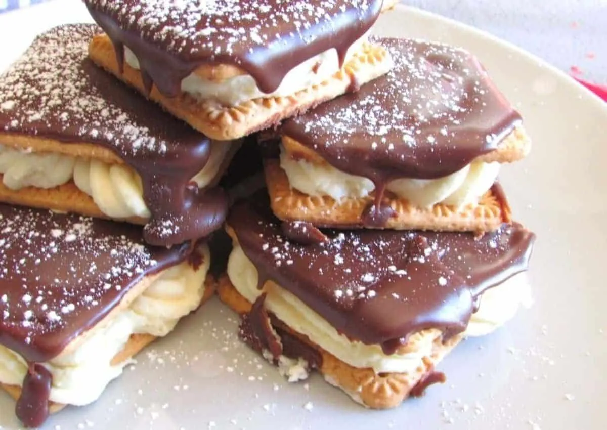 No Cook Chocolate Eclair Squares