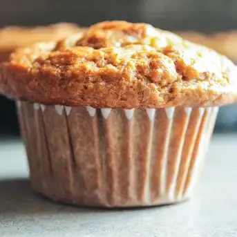 No Fat Banana Applesauce Muffins