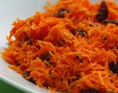 No Fat Carrot Raisin Salad