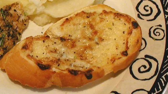 No Garlic Garlic Bread